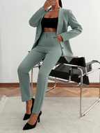 Conjunto Monaco – Blazer Cruzado con Pantalón de Traje