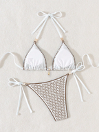 Bikini Capri Encaje – Crochet Triangular con Herrajes