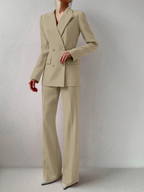 Set Lumière – Blazer, Top Cuello Alto y Pantalón Pierna Ancha