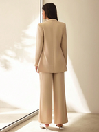 Conjunto Victoria – Blazer Doble Botonadura con Pantalón Pierna Ancha