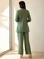 Conjunto Victoria – Blazer Doble Botonadura con Pantalón Pierna Ancha