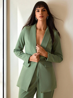 Conjunto Victoria – Blazer Doble Botonadura con Pantalón Pierna Ancha