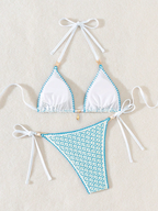 Bikini Capri Encaje – Crochet Triangular con Herrajes