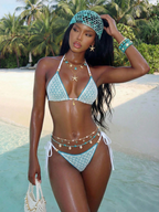 Bikini Capri Encaje – Crochet Triangular con Herrajes