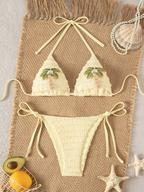 Bikini Capri Encaje – Crochet Triangular con Herrajes