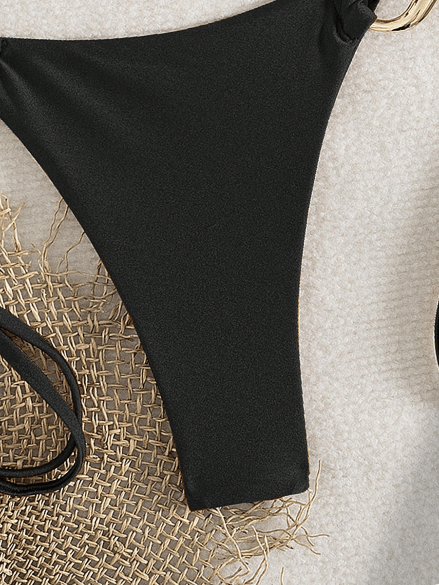 Bikini Cadena – Top con Aro y Calzoneta con Lazos Laterales - MARYLUS