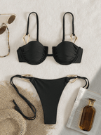 Bikini Cadena – Top con Aro y Calzoneta con Lazos Laterales - MARYLUS