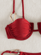 Bikini Cadena – Top con Aro y Calzoneta con Lazos Laterales - MARYLUS