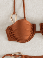 Bikini Cadena – Top con Aro y Calzoneta con Lazos Laterales - MARYLUS