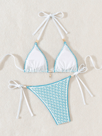 Bikini Capri Encaje – Crochet Triangular con Herrajes - MARYLUS