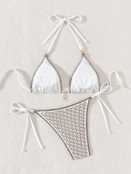 Bikini Capri Encaje – Crochet Triangular con Herrajes - MARYLUS