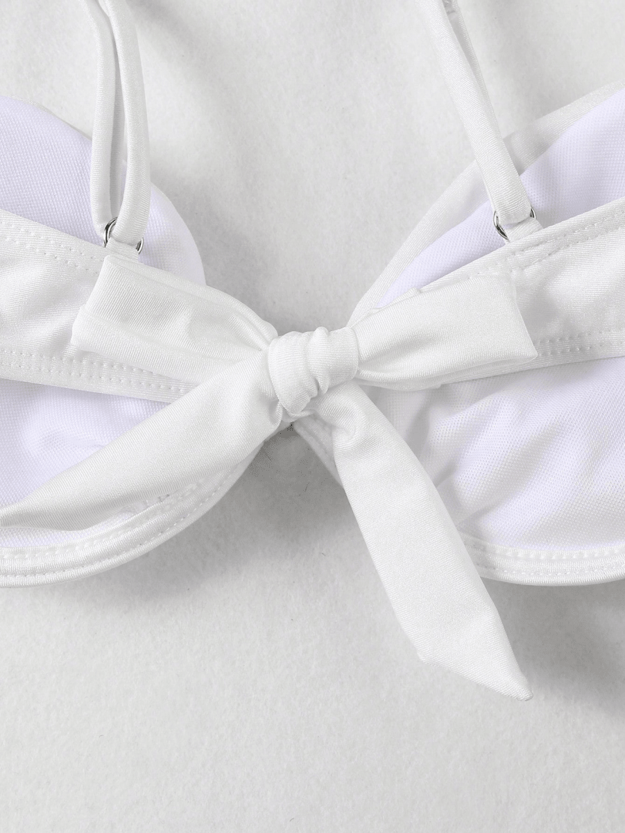 Bikini Ébano – Push Up con Cuentas Geométricas - MARYLUS
