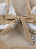 Bikini Ébano – Push Up con Cuentas Geométricas - MARYLUS
