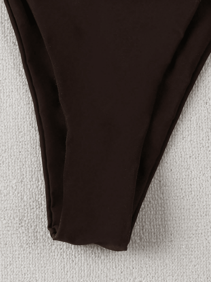 Bikini Ébano – Push Up con Cuentas Geométricas - MARYLUS