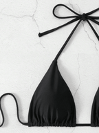 Bikini Malibu – Top Triangular Halter con Cordón Ajustable - MARYLUS