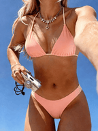 Bikini Malibu – Top Triangular Halter con Cordón Ajustable - MARYLUS