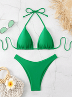 Bikini Malibu – Top Triangular Halter con Cordón Ajustable - MARYLUS