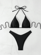 Bikini Malibu – Top Triangular Halter con Cordón Ajustable - MARYLUS