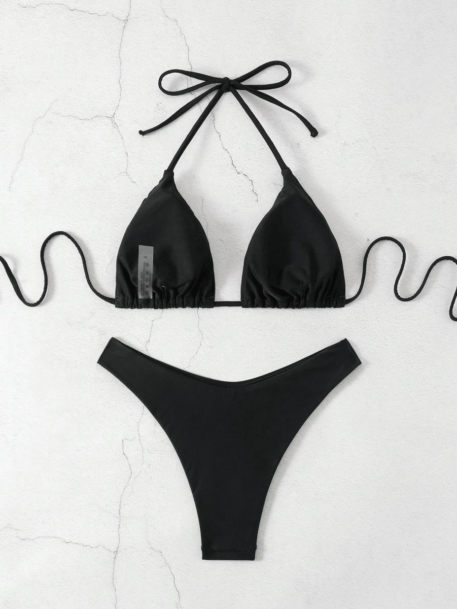 Bikini Malibu – Top Triangular Halter con Cordón Ajustable - MARYLUS