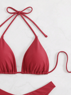 Bikini Malibu – Top Triangular Halter con Cordón Ajustable - MARYLUS