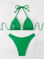 Bikini Malibu – Top Triangular Halter con Cordón Ajustable - MARYLUS