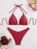 Bikini Malibu – Top Triangular Halter con Cordón Ajustable - MARYLUS