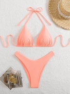 Bikini Malibu – Top Triangular Halter con Cordón Ajustable - MARYLUS