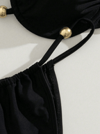 Bikini Rubí – Top con Aro y Detalle Dorado - MARYLUS