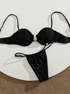 Bikini Rubí – Top con Aro y Detalle Dorado - MARYLUS