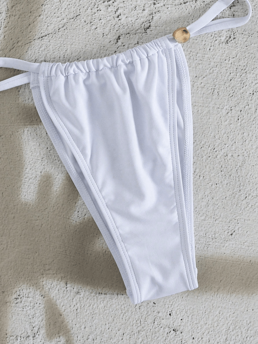 Bikini Rubí – Top con Aro y Detalle Dorado - MARYLUS