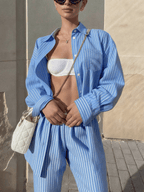Capri Rayé Primavera Verano Conjunto - MARYLUS