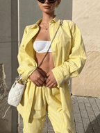 Capri Rayé Primavera Verano Conjunto - MARYLUS