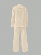 Conjunto Giorgia Elegant – Blusa Hombros Caídos y Pantalón Ancho - MARYLUS