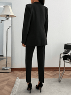 Conjunto Monaco – Blazer Cruzado con Pantalón de Traje - MARYLUS