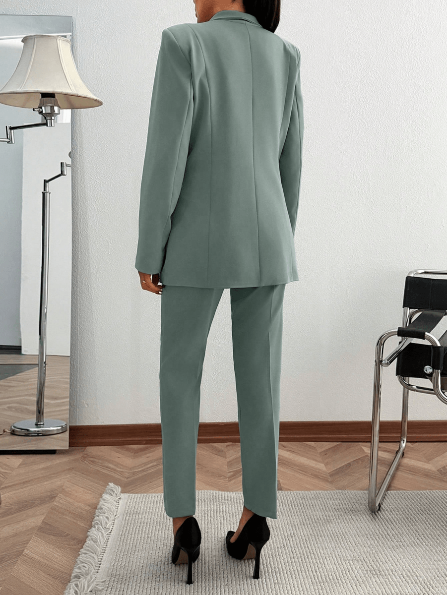 Conjunto Monaco – Blazer Cruzado con Pantalón de Traje - MARYLUS