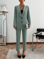 Conjunto Monaco – Blazer Cruzado con Pantalón de Traje - MARYLUS