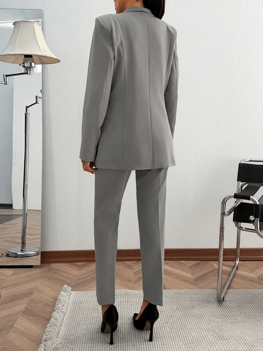 Conjunto Monaco – Blazer Cruzado con Pantalón de Traje - MARYLUS