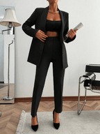 Conjunto Monaco – Blazer Cruzado con Pantalón de Traje - MARYLUS