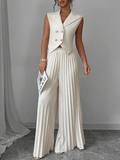 Conjunto Versailles – Chaleco Blazer con Pantalón Plisado - MARYLUS
