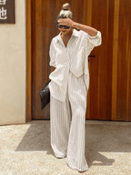 Conjuntos Blusa Oversize y Pantalón Pierna Ancha - MARYLUS