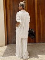 Conjuntos Blusa Oversize y Pantalón Pierna Ancha - MARYLUS