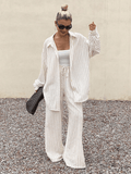Conjuntos Blusa Oversize y Pantalón Pierna Ancha - MARYLUS