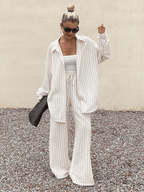 Conjuntos Blusa Oversize y Pantalón Pierna Ancha - MARYLUS