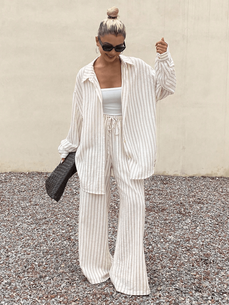 Conjuntos Blusa Oversize y Pantalón Pierna Ancha - MARYLUS