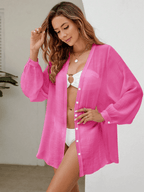Kimono Brisa – Cuello V con Botones y Manga Larga - MARYLUS