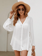 Kimono Brisa – Cuello V con Botones y Manga Larga - MARYLUS