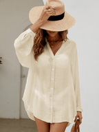 Kimono Brisa – Cuello V con Botones y Manga Larga - MARYLUS
