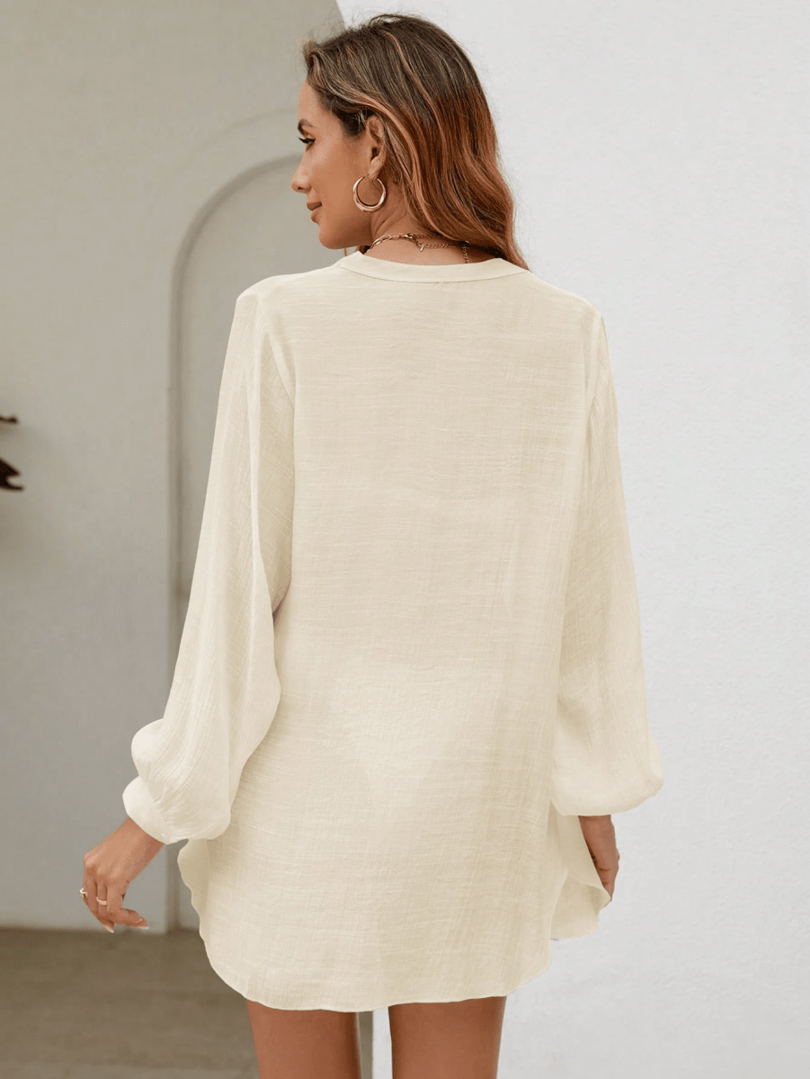 Kimono Brisa – Cuello V con Botones y Manga Larga - MARYLUS