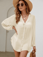 Kimono Brisa – Cuello V con Botones y Manga Larga - MARYLUS