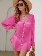 Kimono Brisa – Cuello V con Botones y Manga Larga - MARYLUS